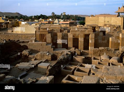 Elephantine Island Aswan Egypt Ruins of Yebu Temple of Satet ( Satis ...