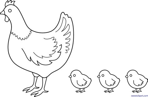 Sweet Clip Art - Cute Free Clip Art and Coloring Pages Chicken Facts, Hen Chicken, Hens And ...