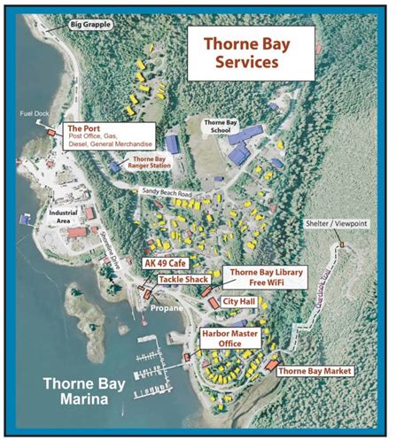 Thorne Bay Services Map – City of Thorne Bay