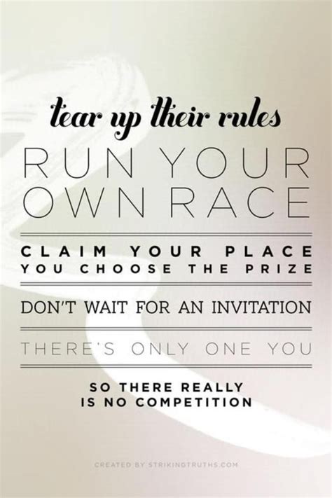 Run Your Own Race Quotes. QuotesGram