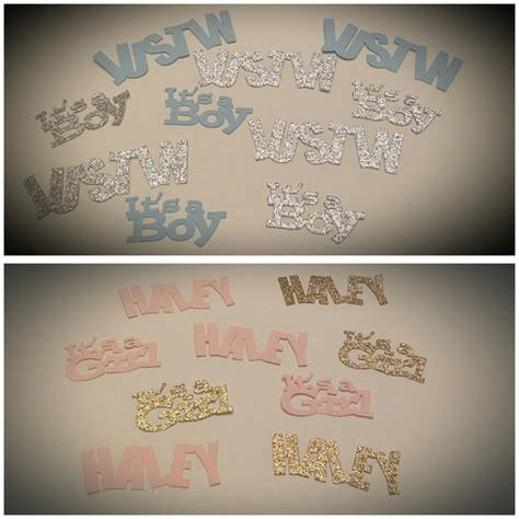 CUSTOM NAME CONFETTI It's a Girl Confetti It's a - Etsy