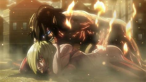 Eren vs. Annie | Attack on titan episodes, Attack on titan, Anime