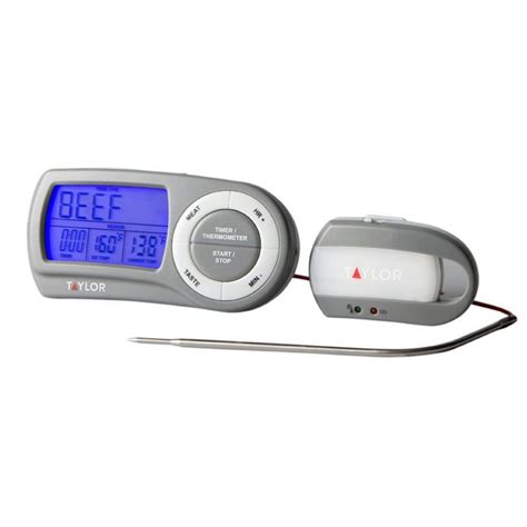 Taylor Multi-use Gray Digital Wireless Food Thermometer with ...