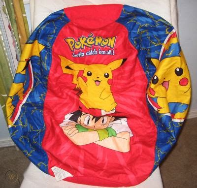 POKEMON POKEBALL BEAN BAG CHAIR PIKACHU ASH KETCHUM | #134629489