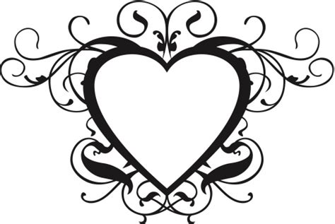 Scroll Heart Clipart - ClipArt Best