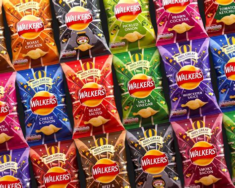 Walkers rebrand | Walkers crisps, Colourful snack, Food packaging design