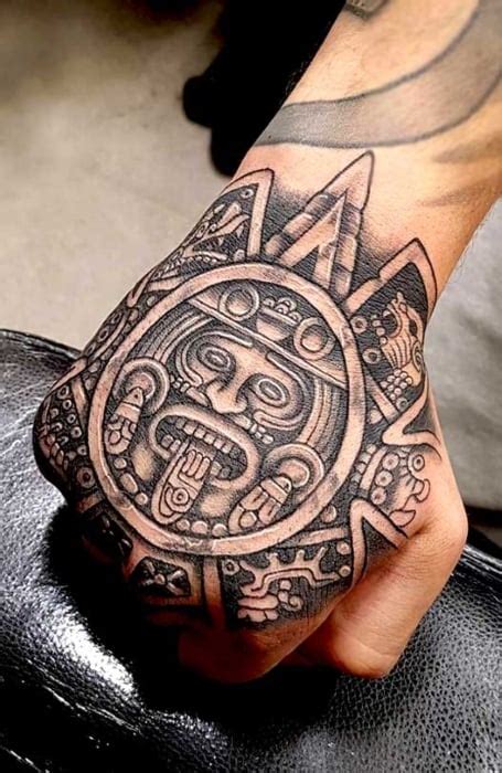 Aztec Moon Tattoos