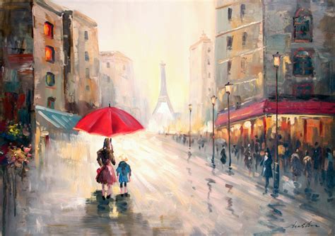 Rainy day in Paris | Painting, Beautiful paintings, Rainy day