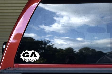 5in x 3in Oval Georgia Sticker