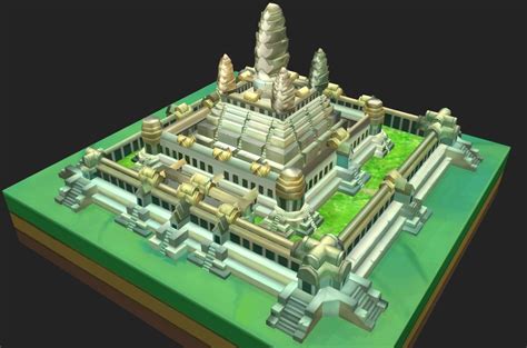 Angkor Wat 3D Model $149 - .ma .max .fbx .dae .obj .stl - Free3D