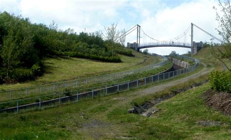 River channel and a footbridge in Taff... © Jaggery cc-by-sa/2.0 ...