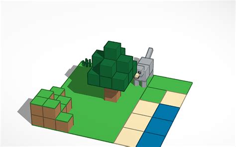 3D design Minecraft World - Tinkercad