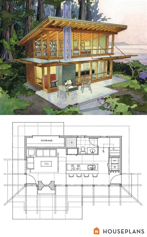 Small House Plan Modern Cabin