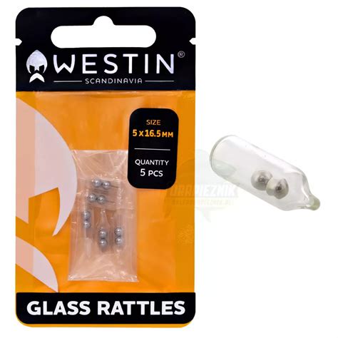 Grzechotki Westin Glass Rattles - 4x16mm | Sklep wędkarski Drapieżnik