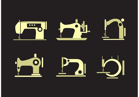 Collection of Vintage Sewing Machine Vectors 84586 Vector Art at Vecteezy