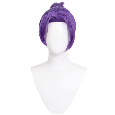 DokiDoki Anime Bluue Lockk Cosplay Reeo Mikkage Cosplay Wig Short Purp ...