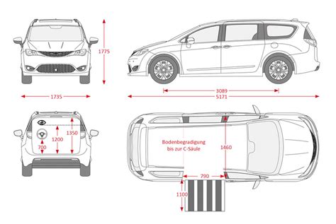 Chrysler Pacifica Interior Dimensions Map