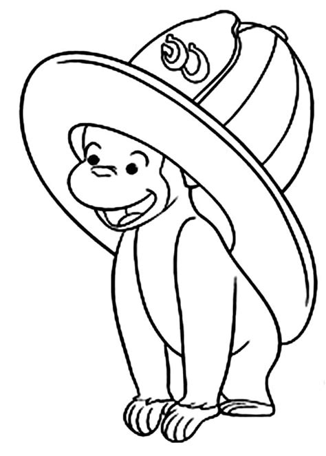 Curious george coloring pages to download and print for free