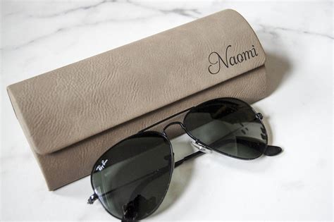 Personalized sunglasses case, customized eyeglass case, laser engraved ...