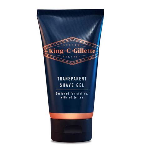 KING C GILLETTE TRANSPARENT SHAVE GEL 150ML | Cunninghams Pharmacy ...