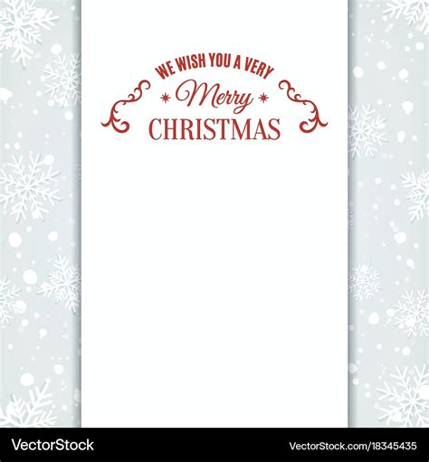 We wish you merry christmas greeting card template