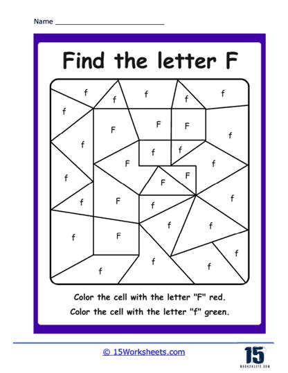 Letter F Worksheets - 15 Worksheets.com