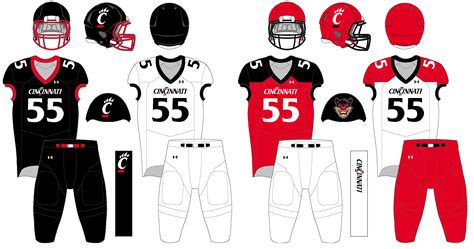 Trying out a new football uniform template with my Cincinnati Bearcats. I went simple and clean ...