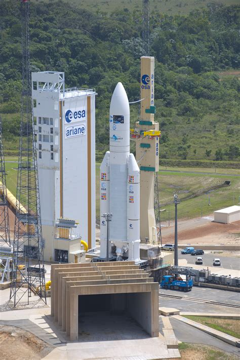 ESA - Ariane 5 ES launcher during transfer to ZL-3