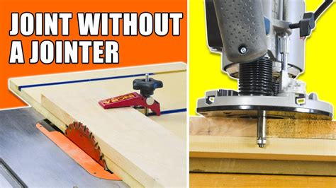 Table Saw Jointer Jig / Router Jointer Jig - How to Joint Wood Without ...