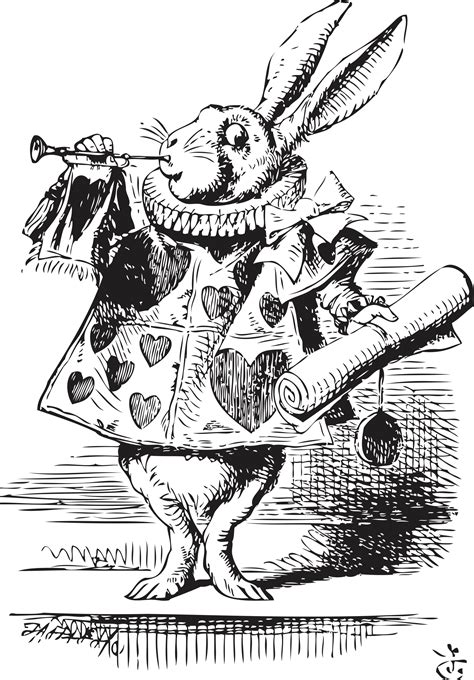 Original White Rabbit illustration! | Alice in wonderland illustrations ...