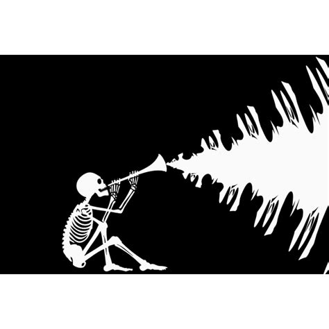 Skeleton with flute | Free SVG