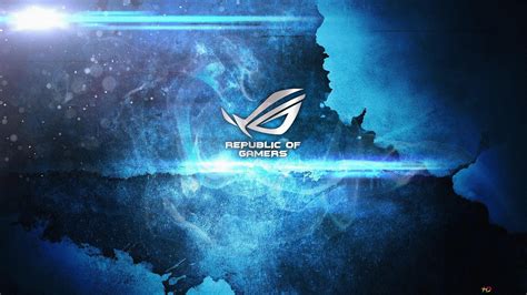 Asus Rog Blue Wallpaper 1080P