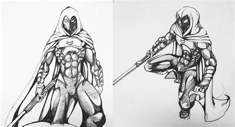 Moon Knight Sketches by KajiMateria on DeviantArt