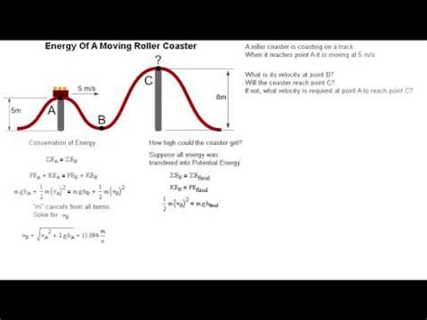 Conservation Of Mechanical Energy Roller Coaster