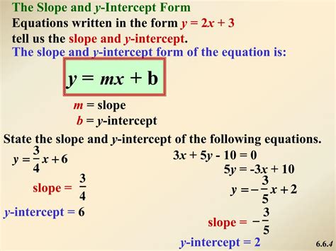 PPT - Slope and y-Intercept Form PowerPoint Presentation, free download - ID:6754926