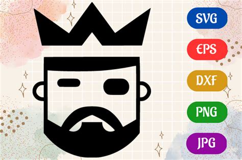 King | Black and White Logo Vector Art Graphic by Creative Oasis ...