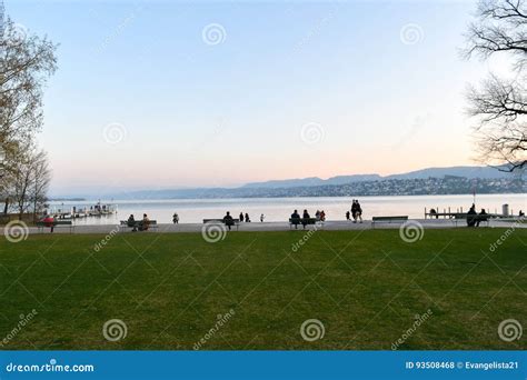 Zurich Lake - Switzerland editorial stock photo. Image of city - 93508468