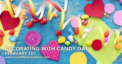 DECORATING WITH CANDY DAY - List Of National Days