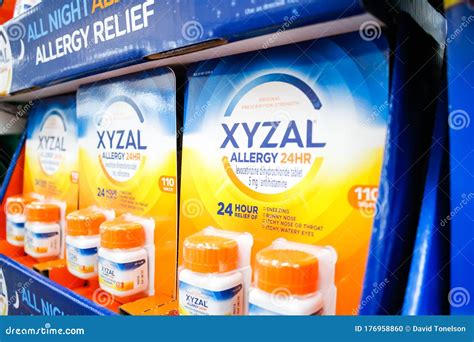 Xyzal allergy editorial image. Image of shelf, relief - 176958860