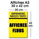 Impression sur grande Affiche FLUO 60 x 80 cm / A1 à prix discount