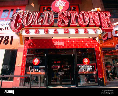 Cold Stone Creamery store in Times Square in New York on June 24, 2004 ...