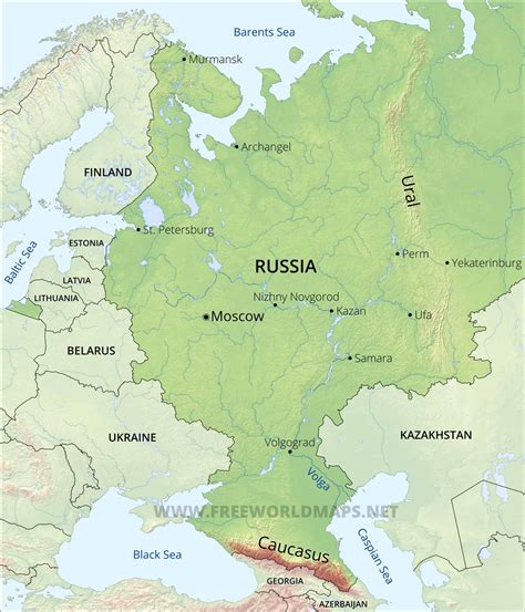 European Russia map