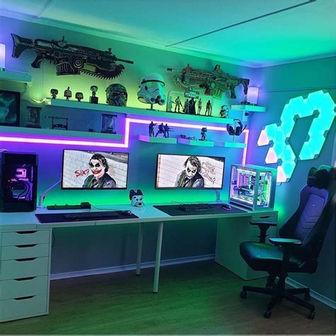 5050 RGB lights+APP remote IP67 PC SETUP Gaming Setup/work spaces/clean ...