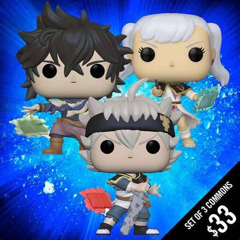 Funko Pop! Anime: Black Clover (Set of 3 Commons) – Chalice Collectibles