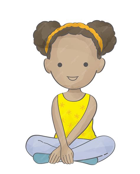 Child Sitting Criss Cross Clipart