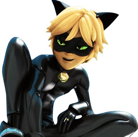 Cat Noir Render 2 - Cat Noir Miraculous Png (1280x1271), Png Download