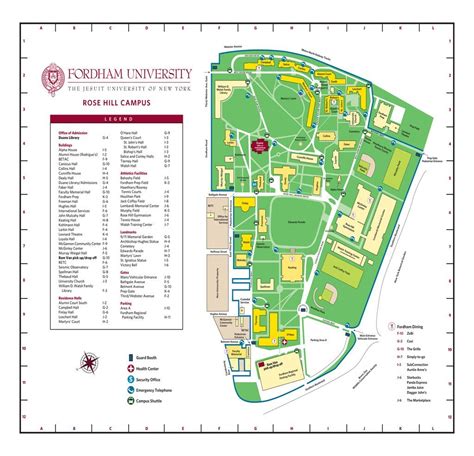 Fordham University Rose Hill Campus Map - Grayce Gerhardine