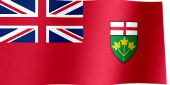 Flag of Ontario (GIF) - All Waving Flags