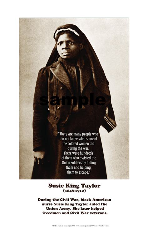 African American historical posters. Susie King Taylor #1345 ...