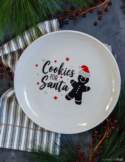 Christmas Cookies for Santa Plate